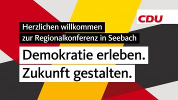 CDU.TV LIVE: Regionalkonferenz Seebach (Teil 1)