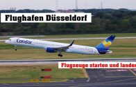 Flugzeug Start – Flugzeuge starten und landen auf Flughafen Düsseldorf