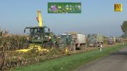 Großeinsatz Maishäckseln / 20 Fahrzeuge -Biogasanlage Biggest farmer corn harvest Maisernte LU Blunk